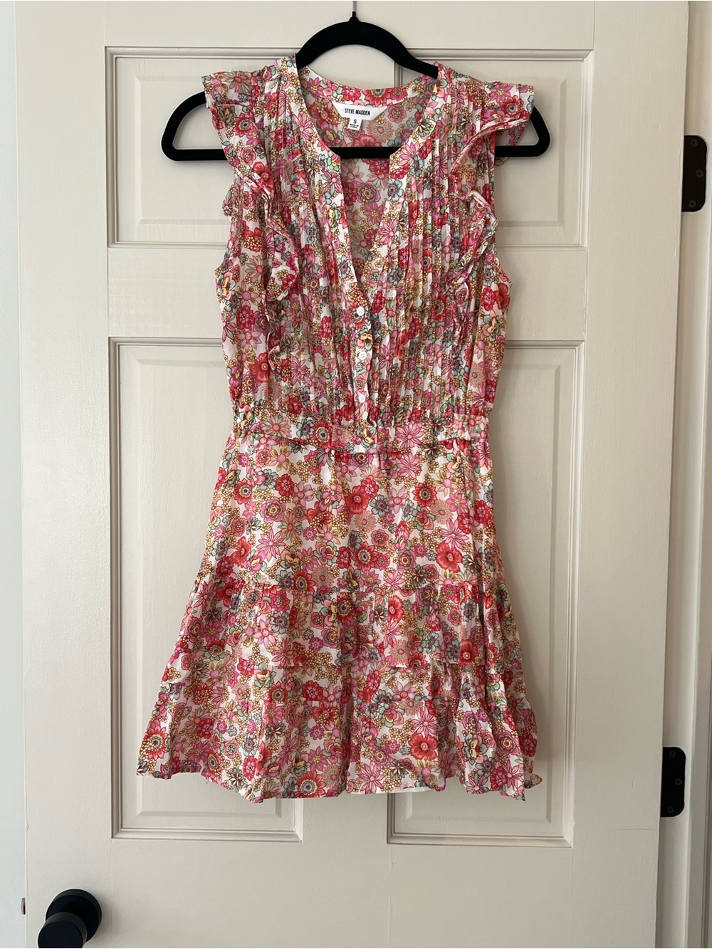 Steve Madden Pink Floral Mini Dress